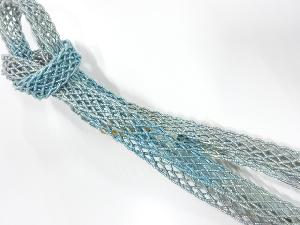 未使用品　正絹　夏手組帯締め